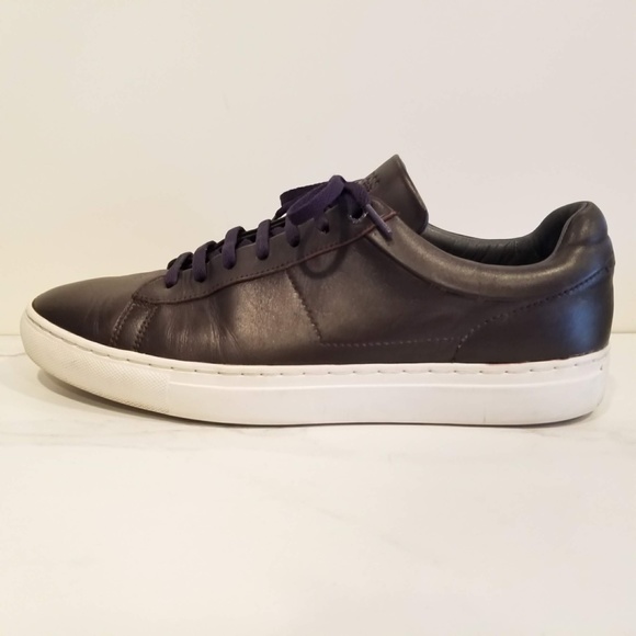 Hugo Boss Parkour Leather Fashion Sneakers Dark Brown Mens Casual Shoes Low Tops - Picture 4 of 12